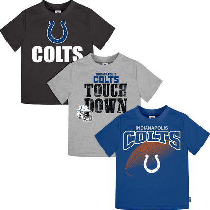 Gerber Unisex Baby NFL 3 Pack Short Sleeve Team Fa