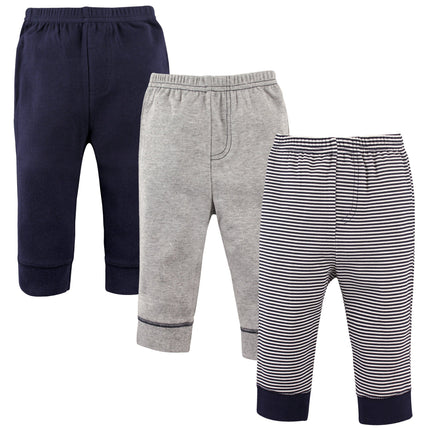 Luvable Friends Baby Boys' Cotton Pants, Stripe Na