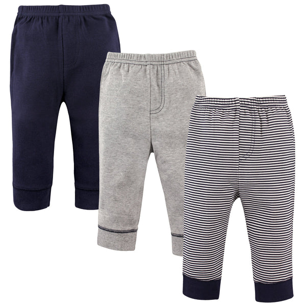 Luvable Friends Baby Boys' Cotton Pants, Stripe Na