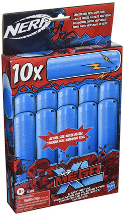 Nerf Mega XL Dart Refill, Includes 10 Mega XL Whis