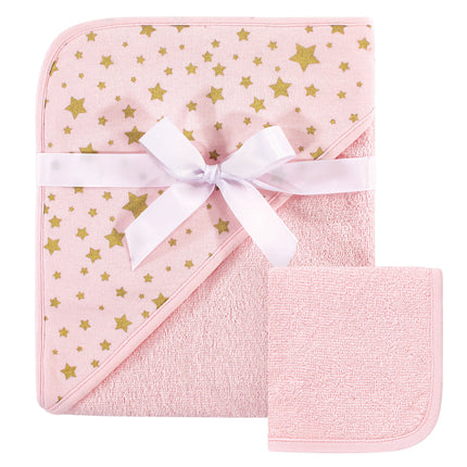 Hudson Baby Unisex Baby Cotton Hooded Towel and Wa