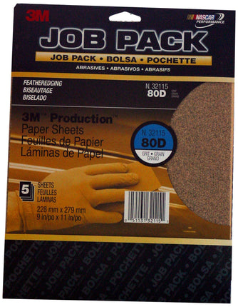 3M 32115 9" x 11" 80A Grit Production Sheet (Pack
