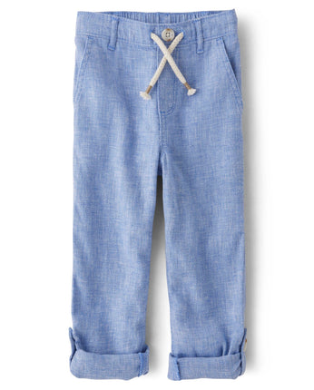 Gymboree,and Toddler Drawstring Linen Pants,Boy Th