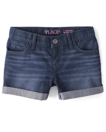 The Children's Place Girls' Roll Cuff Shortie, Hol