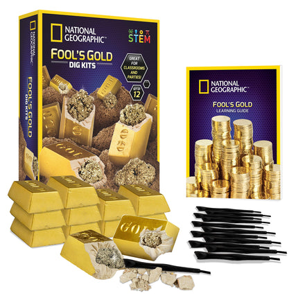 National Geographic Fool’s Gold Dig Kit – 12 Gold