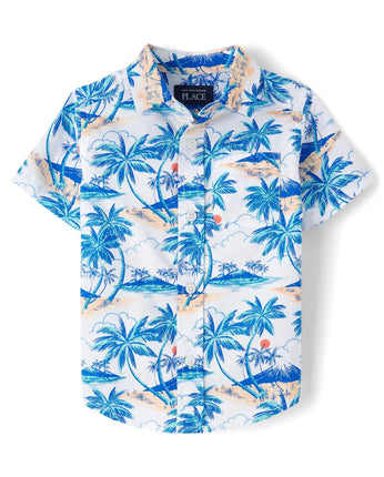 The Children's Place Baby Boys' and Toddler Poplin