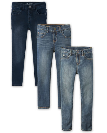 The Children's Place boys Stretch Skinny Jeans, Lt