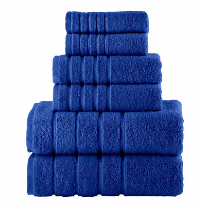 Elegant Comfort 4 Lines Viscose Stripe 6-Piece Pre
