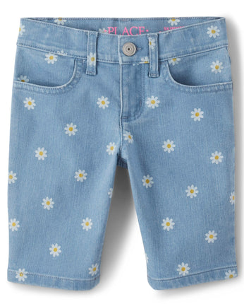 The Children's Place Girls' Denim Skimmer Shorts,