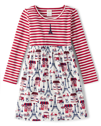 Gymboree Girls' and Toddler Long Sleeve Casual Dre