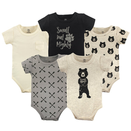 Yoga Sprout Cotton Bodysuit, 5 Pack, I Love Hugs,