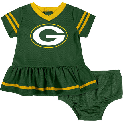 NFL Bay Packers Girls 2018Dazzle Dress & Panty, Gr