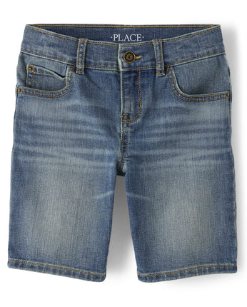 The Children's Place Boys Stretch Denim Shorts, De