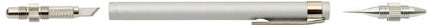NT Cutter Aluminum Holder Art Knife with Needlepoint and Burnishes, 1 Knife (D-1000P)