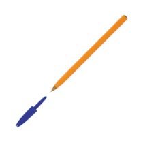 BIC Orange Original Fine Ballpoint Pens, Writing Pens with Long-Lasting Ink, Fine Point (0.8mm) Blue, Pack of 20
