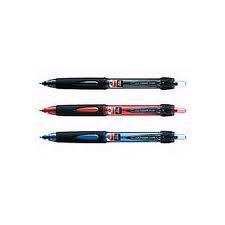 Uni-Ball Power Tank Ballpoint Retractable & Fine Ballpoint Pen Rubber Grip Type-0.7mm-Black Ink-Value Set of 5