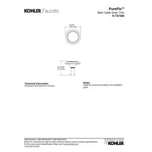 Kohler K-T37396-CP Faucet, Polished Chrome