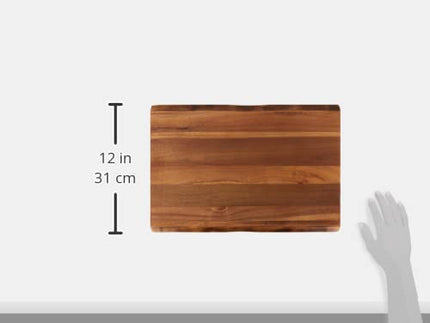 Tabla de cortar de madera Rachael Ray Cucina Pantryware de 17 x 12 pulgadas