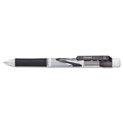 Pentel Portaminas .e-Sharp, mina de 0.5 mm, negro, 12 bolígrafos por caja