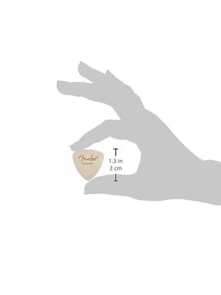 Uñetas de celuloide clásicas Fender 346, paquete de 72 unidades, blancas, medianas