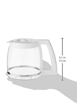 Cuisinart DGB-500WRC 12-Cup Replacement Coffee Carafe, White, 8.5 x 8.2 x 7.4 inches