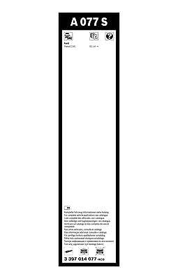 Bosch Wiper Blade Aerotwin A077S, Length: 750mm/500mm – Set of Front Wiper Blades - Only for Left-Hand Drive (EU)