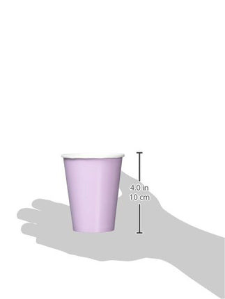 Vasos de Papel Lila Vibrante Amscan (Paquete de 20) - 266 ml. - Perfectos para Fiestas, Reuniones, Picnics y Uso Doméstico