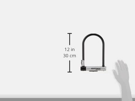 Kryptonite Kryptolok ATB Bike U-Lock, Heavy Duty Anti-Theft Sold Secure Gold U Lock, 12.7mm Shackle with Mounting Bracket and Keys, High Security Lock for Wide Tires E-Bike Scooter Road Mountain Bike