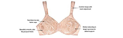 Wacoal Women's Awareness Full Figure Underwire Bra, Ivory, 44D