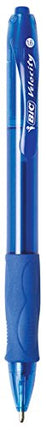 Bolígrafo retráctil BIC Glide Bold, punto grueso (1.6 mm), azul, 12 unidades, agarre de goma para una escritura cómoda (paquete de 18, 216 unidades en total)