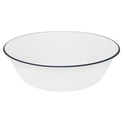 Corelle Tranquil Reflection Chip & Break resistant 12Pc Dinner Set, Service For 4, Blue, Grey