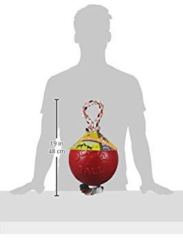 Horsemen's Pride Romp-n-Roll Jolly Ball, 8-Inch, Red