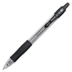 Pilot G2 Retractable Premium Gel Ink Roller Ball Pens, Ultra Fine Point, Black, Box of 12 -31277