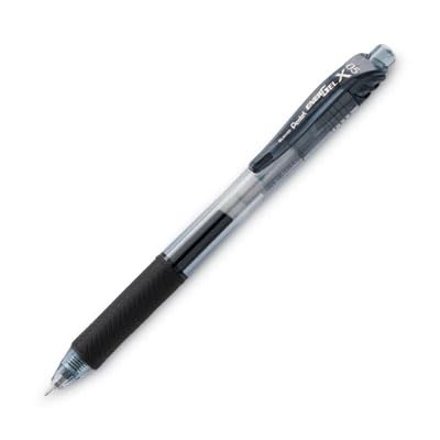 Pentel BLN105 Gel Ink Rollerball Pens with Click Top 0.25 mm line and 0.5 mm Ball Diameter 12 mm Black, Pack of 1