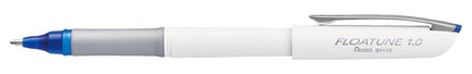 Pentel Floatune Rollerball, 1.0mm Medium Line, Blue Ink, Box of 12 (BY110-C)