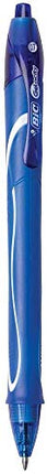 BIC Gel-ocity Secado Rápido (SECA HASTA 3 VECES MÁS RÁPIDO) Paquete a granel de 24 bolígrafos de tinta (12 negros y 12 azules), sin manchas, retráctiles de gel, punta media de 0.7 mm, bolígrafos para tomar notas para adultos, mujeres y hombres.