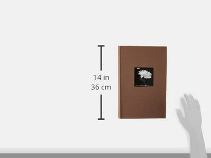 Fabric Frame Cover Photo Album 300 Pockets Hold 4x6 Photos, Warm Mocha