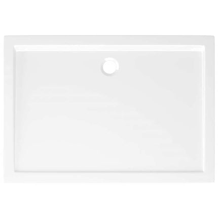 vidaXL Rectangular ABS Shower Base Tray White 70x100 cm