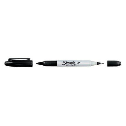 Sharpie Twin Tip Permanent Markers | Fine & Ultra-Fine Points | Assorted Colours | 8 Marker Pens
