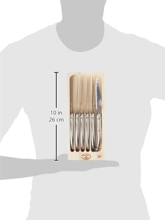 Laguiole Jean Dubost Set of 6 Steak Knives - Stainless Steel - 97600