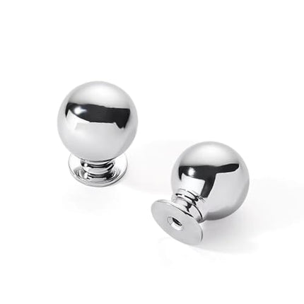 CABDM 2 Pack 1-1/4 Inch Solid Polished Chrome Cabi