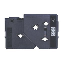 1-Pack 1/2in Black On Fluore Scent Orange Pt-6-12n
