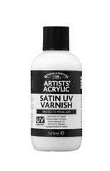 Winsor & Newton WN Acrylic Satin Varnish(+UV), ACFASV125,Transparent,125 ml (Pack of 1)