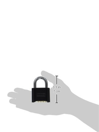 Master Lock 178D Set-Your-Own Combination Padlock, Die-Cast, Black (Pack of 2)