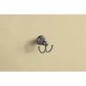 Moen YB5403WR Kingsley Double Robe Hook, Wrought Iron