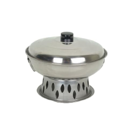 FSE SLAL04A Wok Chafer Set, 11" Dia., Includes: Wok with Handles, Stand & lid, Stainless Steel