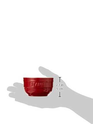 STAUB Ceramics Prep Bowl Set, 2-Piece, Cherry