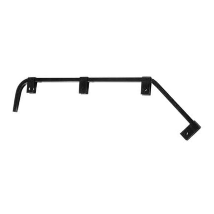 United Pacific 10672 - Mud Flap Hanger - Black Angled Mud Flap Hanger - No Coil