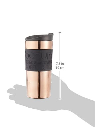 Bodum 11068-18S Travel Mug Vacuum Travel Mug, 0.35 l, flip lid, Copper