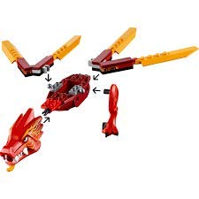 LEGO NINJAGO Legacy Kai’s Fire Dragon 71701 Dragon Toy Figure Building Kit, New 2020 (81 Pieces)